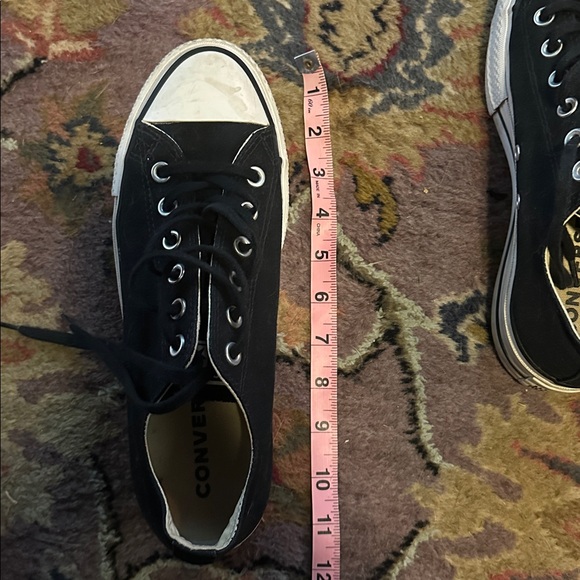 Converse All Star Black and White Platform Sneakers - Picture 10 of 10